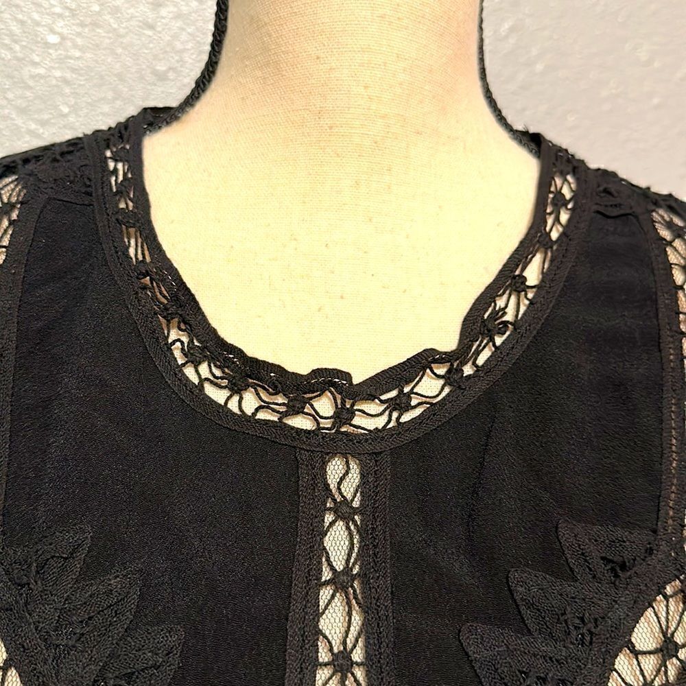 Hotel Particulier women’s mini lace long sleeve dress size M Made in Italy - Picture 6 of 17